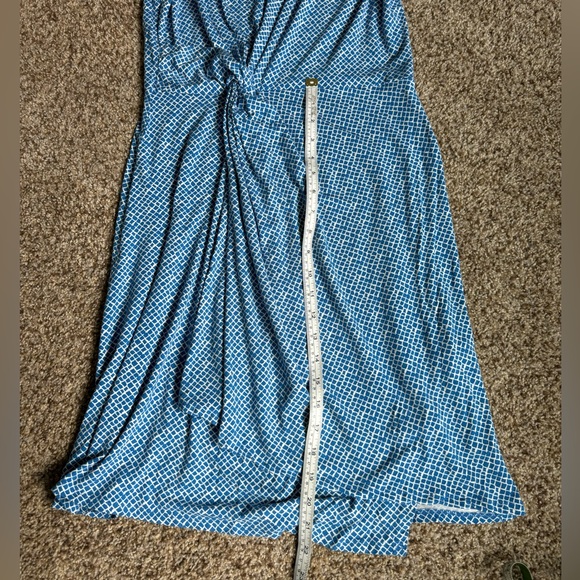 Tommy Bahama GOA BOA Side Twist Sleeveless Jersey Dress Turkish Blue - Sz Medium - Picture 5 of 5
